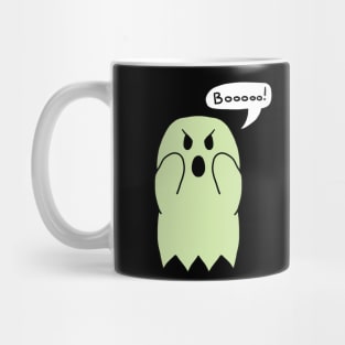 Angry Green Ghost Says Booooo! Mug